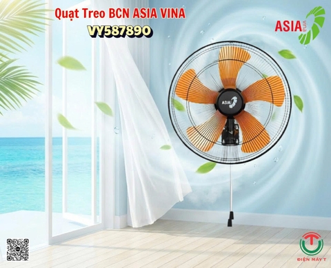 Quạt treo tường bán công nghiệp ASIAVINA VY587890 Đen