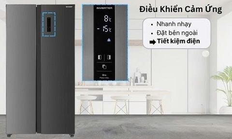 Tủ lạnh Sharp Inverter 532 lít SJ-SBX530V-SL
