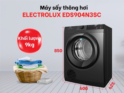 Máy sấy thông hơi Electrolux UltimateCare 9 kg EDS904N3SC [Mới 2024]