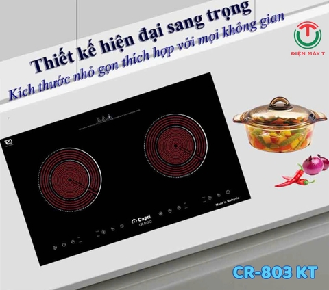 BẾP HỒNG NGOẠI ĐÔI CAPRI CR-803KT