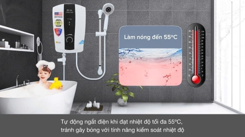 Máy nước nóng trực tiếp Centon 8338E 3.5kW (Không bơm)
