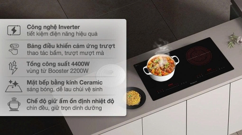 ✨ Bếp đôi điện từ hồng ngoại Kangaroo KGIF44D1C
