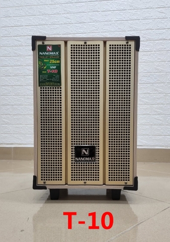 Loa Kéo Mini Nanomax T-10 Bass 25cm 200w Karaoke Bluetooth
