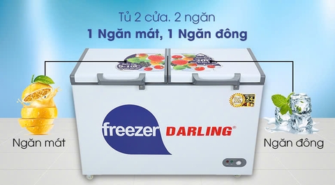 Tủ Đông/ Mát 2 Ngăn Darling 370 lít DMF-3999 W2