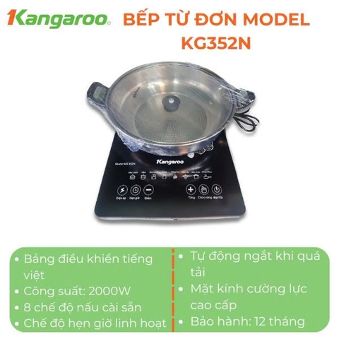 Bếp từ đơn Kangaroo KG352N