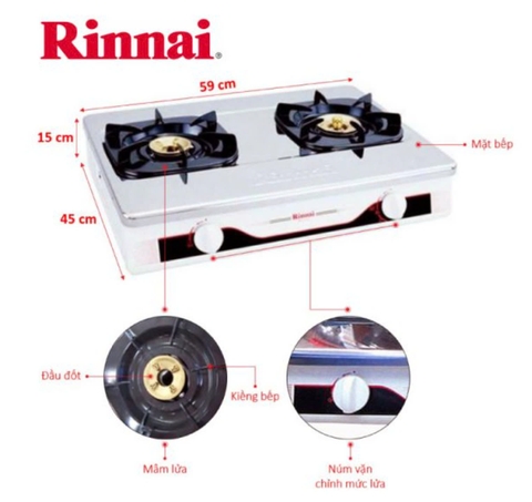 Bếp gas đôi dương Rinnai RV-660S