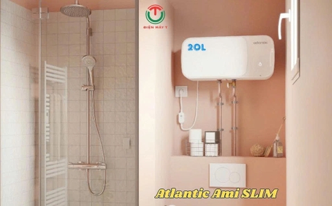 Máy nước nóng gián tiếp Atlantic 2500W AMI SLIM 20 lít