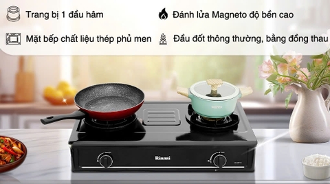 Bếp gas đôi Rinnai RV-B271SB(EB)