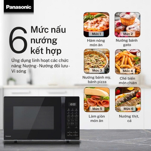 Lò vi sóng có nướng 27 lít Panasonic NN-CT65MBYUE