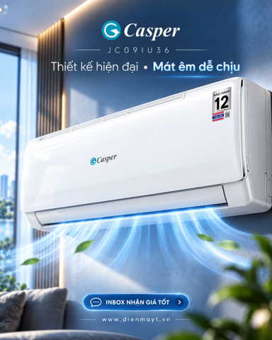 Máy lạnh Casper inverter 1HP JC09IU36
