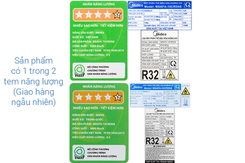 Máy lạnh Midea Inverter 1 HP MSAFA-10CRDN8