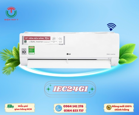 Máy lạnh LG Inverter 2.5 HP IEC24G1 [2025]