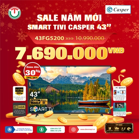 Android Tivi Casper 43 inch 43FG5200