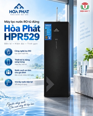 Máy lọc nước RO tủ đứng Hòa Phát HPR529