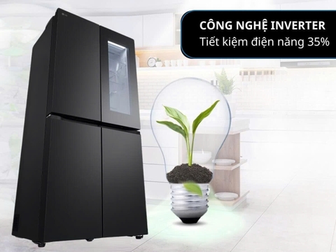 Tủ lạnh LG French Door InstaView 530L màu đen LFB53BLMI