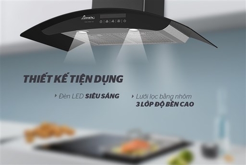 Máy hút mùi áp tường Apex APB6681-90C