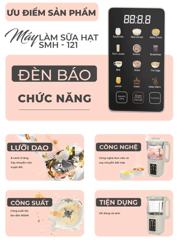Máy làm sữa hạt Hawonkoo SMH-121