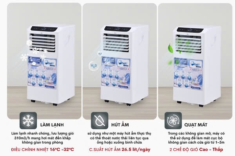 Máy điều hòa di động thông minh FujiE MPAC10 - 10000BTU