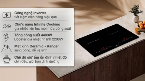 ✨ Bếp từ đôi lắp âm Kangaroo KGIC44D1C