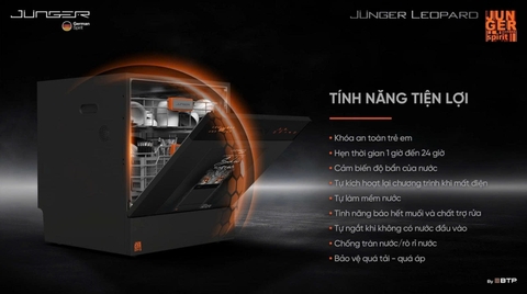 Máy rửa chén Junger 12 - 13 bộ Leopard DWJ-136-VG