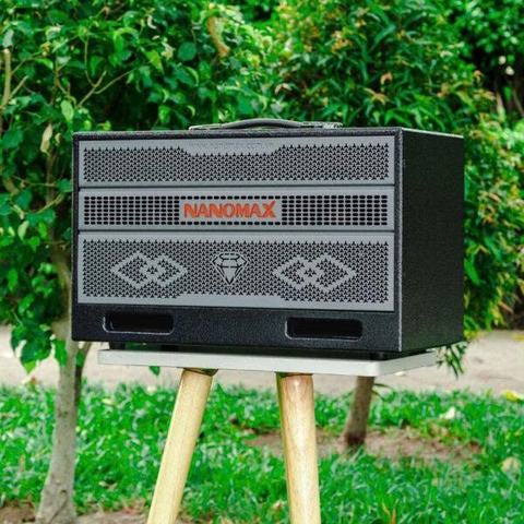Loa Karaoke Xách Tay Nanomax X-17 Bass Đôi 16cm 320w