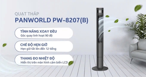 Quạt Tháp Panworld PW-8207 (B-W)