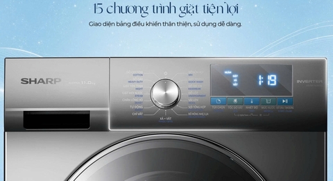 Máy giặt lồng ngang Sharp 11kg ES-FM110CB-DG