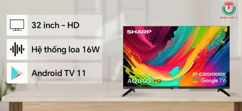 Android Tivi Sharp 32 Inch 2T-C32GH3000X