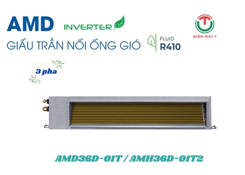 Máy lạnh giấu trần nối ống gió Airwell Inverter AMD36D-01T/AMH36D-01T2 ( 3pha )