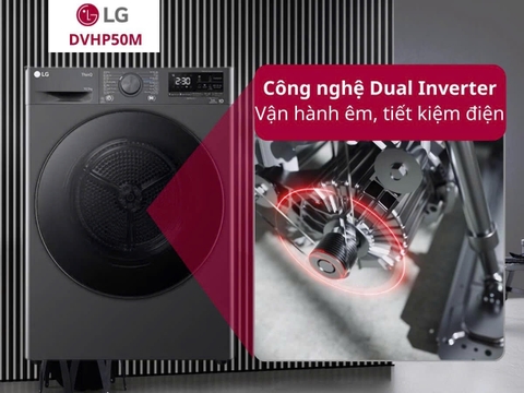 Máy sấy bơm nhiệt LG 10.5 kg DVHP50M