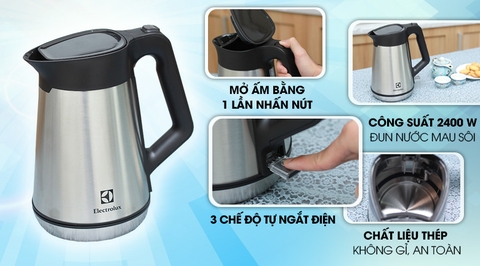 Bình siêu tốc Electrolux 1.5 lít EEK5604S