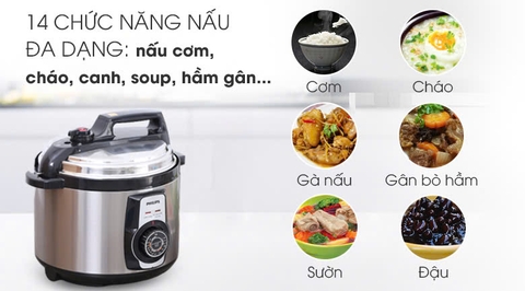 Nồi áp suất điện Philips 5 lít HD2103/66