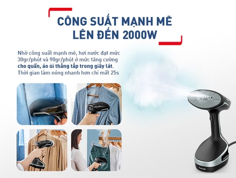 Bàn ủi hơi nước cầm tay dạng du lịch Tefal DT8230E1