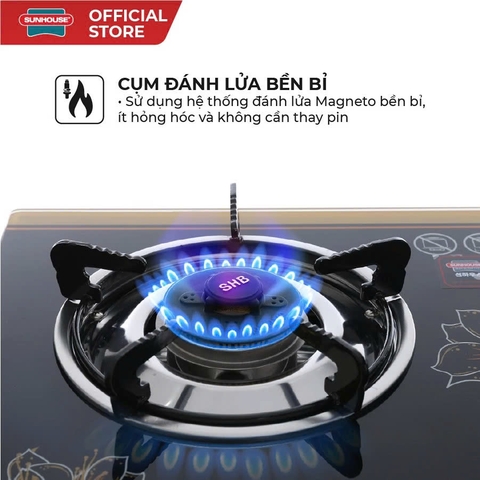 BẾP GAS DƯƠNG KÍNH SUNHOUSE SHB3226