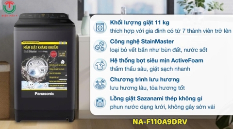 Máy giặt Panasonic 11 kg NA-F110A9DRV