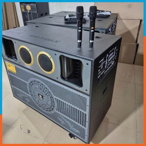 Loa Kéo Nanomax Pro-218A công suất 3050W Bass Đôi 50cm