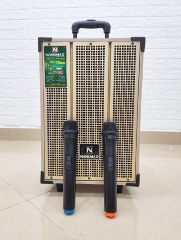 Loa Kéo Mini Nanomax T-10 Bass 25cm 200w Karaoke Bluetooth