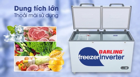 Tủ Đông Mát 2 Ngăn Inverter Darling 370 lít DMF-3999 WI2