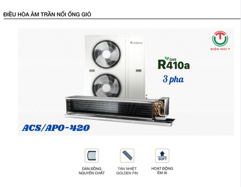 Điều hòa âm trần nối ống gió Sumikura ACS/APO-420 _ 3 Pha