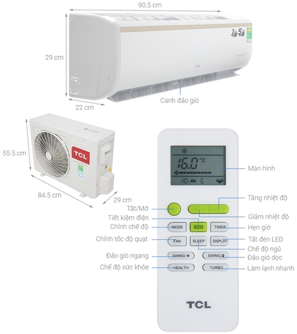 Máy lạnh TCL Inverter 2 HP TAC-18CSI/KE88N