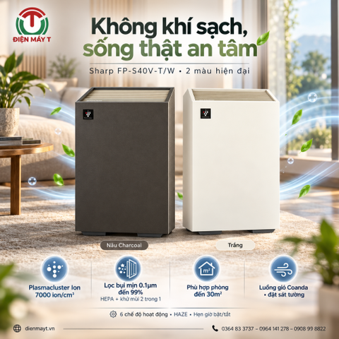 Máy Lọc Không Khí Sharp FP-S40V-T - Thái Lan