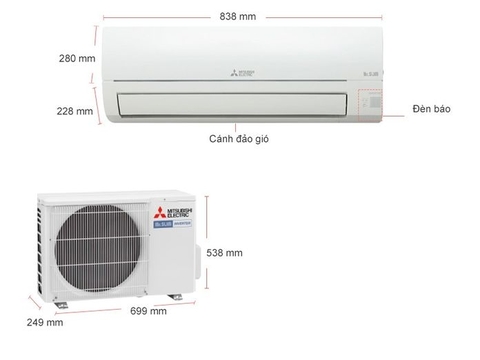 Máy lạnh Mitsubishi Electric Inverter 1.5 HP MSY-JP35VF