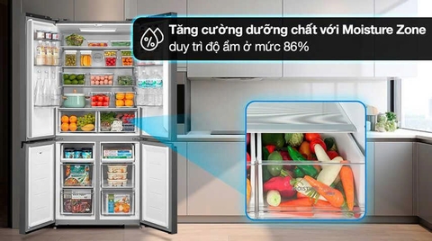 Tủ lạnh Toshiba Inverter 515 lít Multi Door GR-RF675WI-PMV(06)-MG