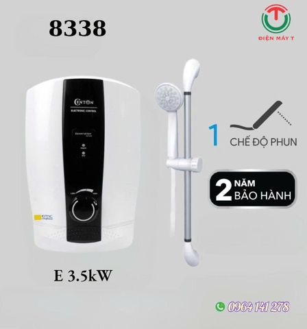 Máy nước nóng trực tiếp Centon 8338E 3.5kW (Không bơm)