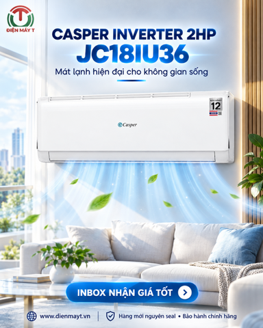 Máy lạnh Casper inverter 2HP JC18IU36