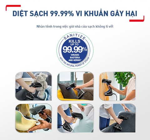 Bàn ủi hơi nước cầm tay dạng du lịch Tefal DT8230E1