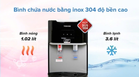 Cây nước nóng lạnh Toshiba RWF-W1669BV(K1) 650W