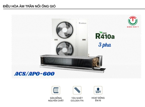 Điều hòa âm trần nối ống gió Sumikura ACS/APO-600 _ 3 Pha