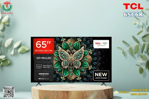 Google Tivi QD-Mini LED TCL 4K 65 inch 65C6K