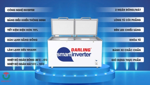 Tủ Đông Mát 2 Ngăn Smart Inverter DMF-3699WSI